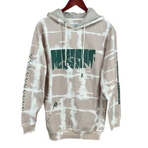 All American Roughneck HWMF Hoodie – Men’s Small, Tan/White Tie-Dye